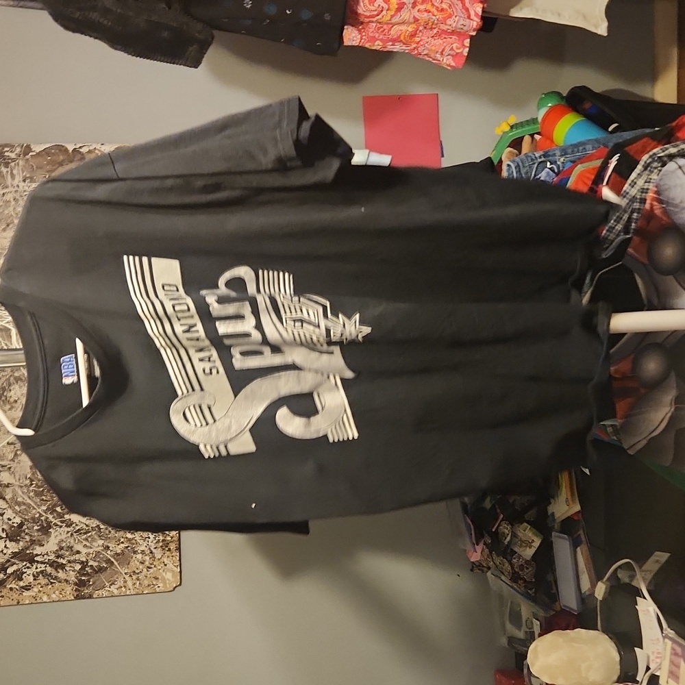 San Antonio Spurs Black T-Shirt 2XL